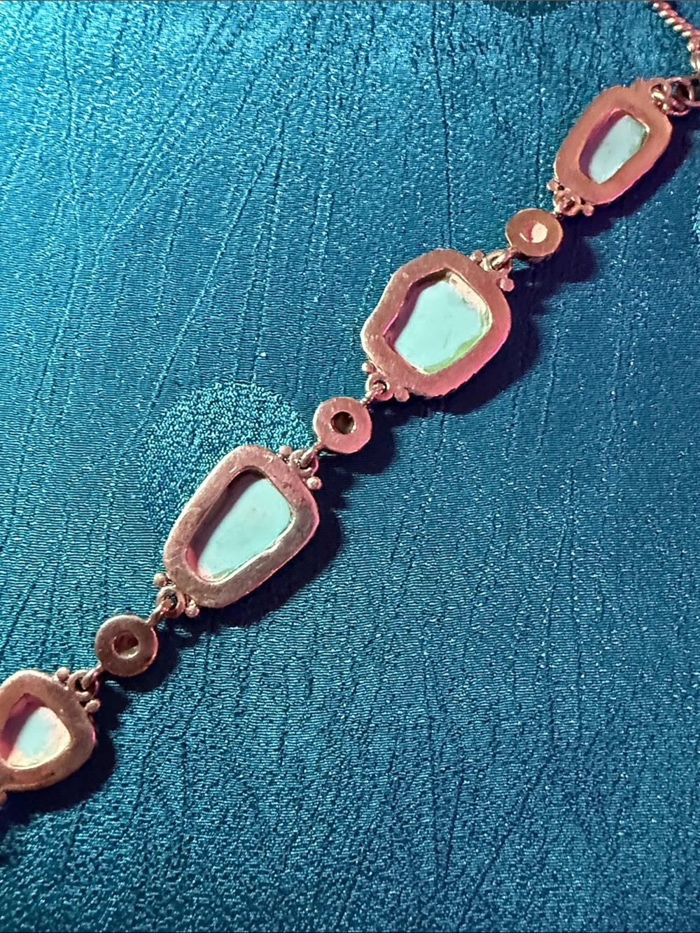 Sterling silver Bracelet with Turquoise Inlay - Women Jewelry - Picture 3 of 4